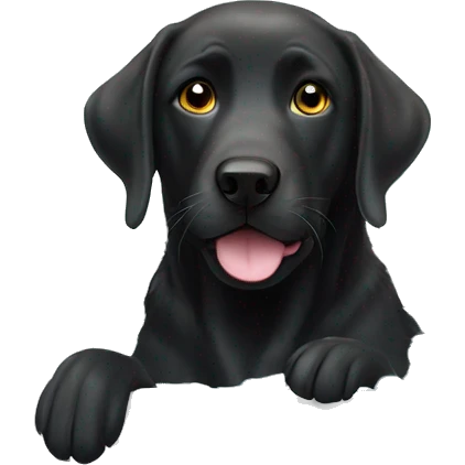 Black Labrador in bath tub with bubbles emoji