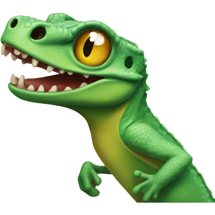 Angry gecko emoji