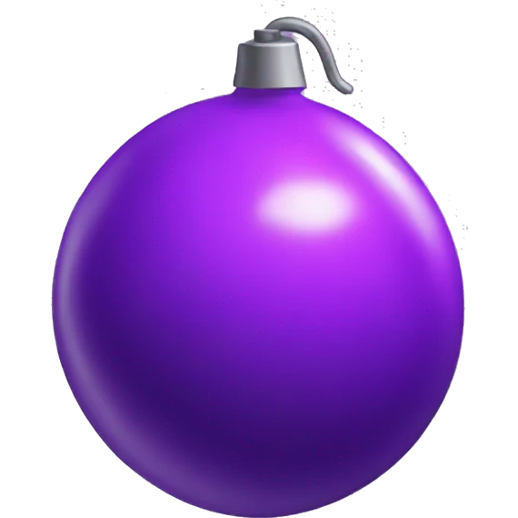 purple bomb emoji