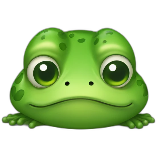 Sad frog emoji