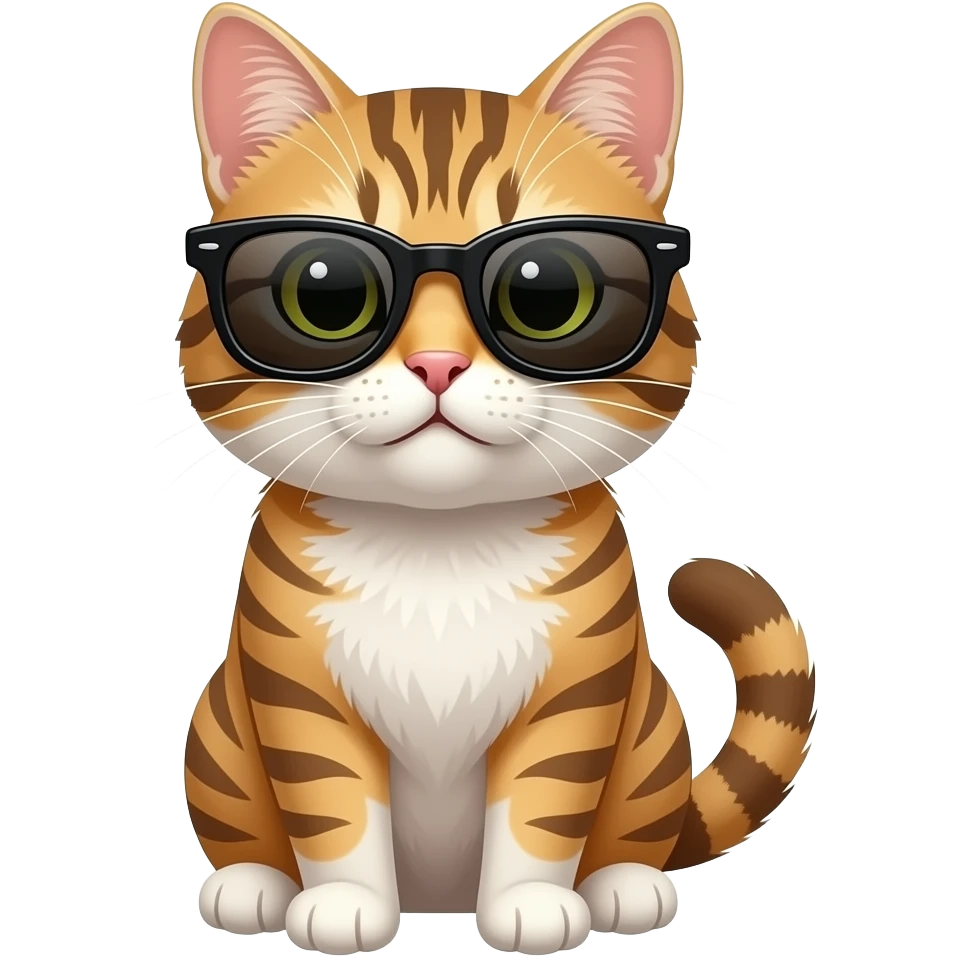 Cat wearing sunglasses emoji