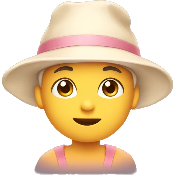 cute hat soft baby emoji