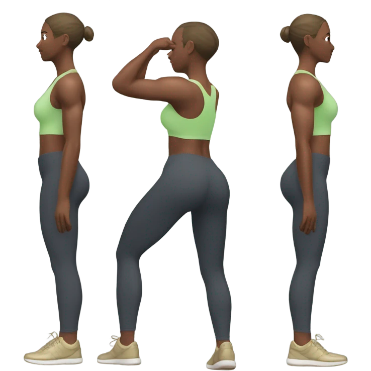 Waist to leg Squat from behind emoji