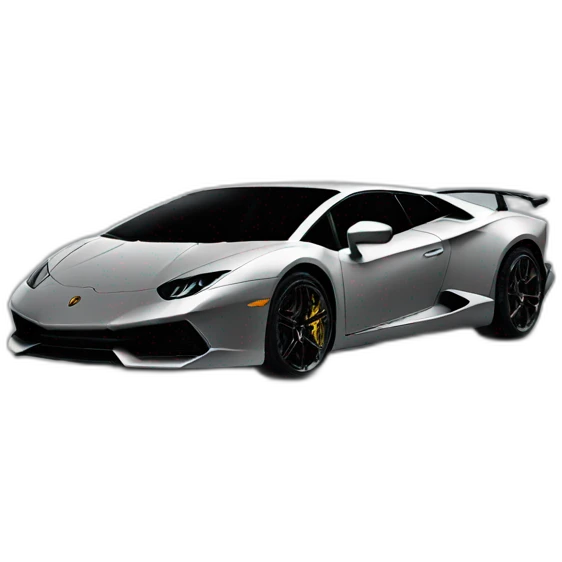 Lamborghini with blackhat  emoji