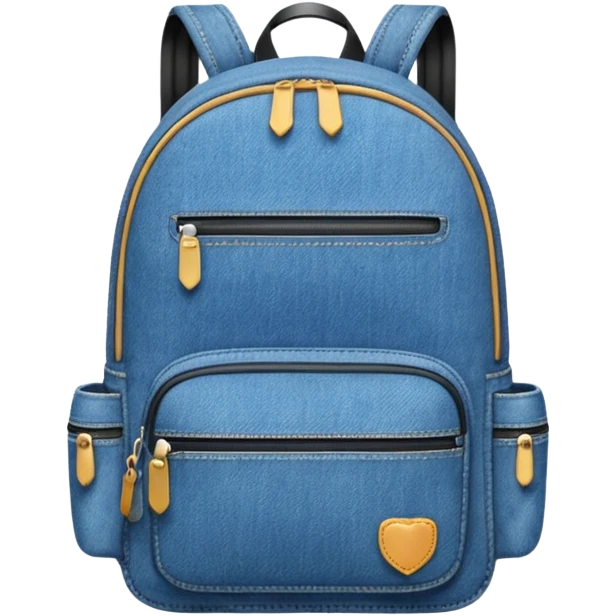 simple denim backpack 

 emoji