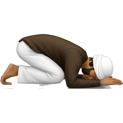 Muslim doing Sujood emoji