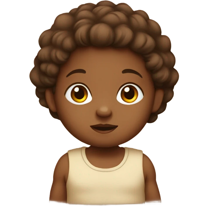brown baby emoji
