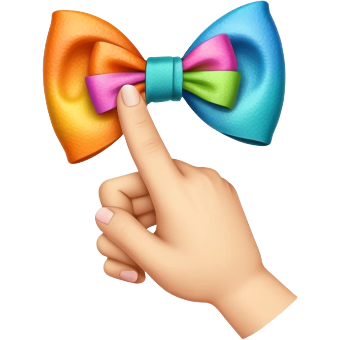 finger with a bow emoji