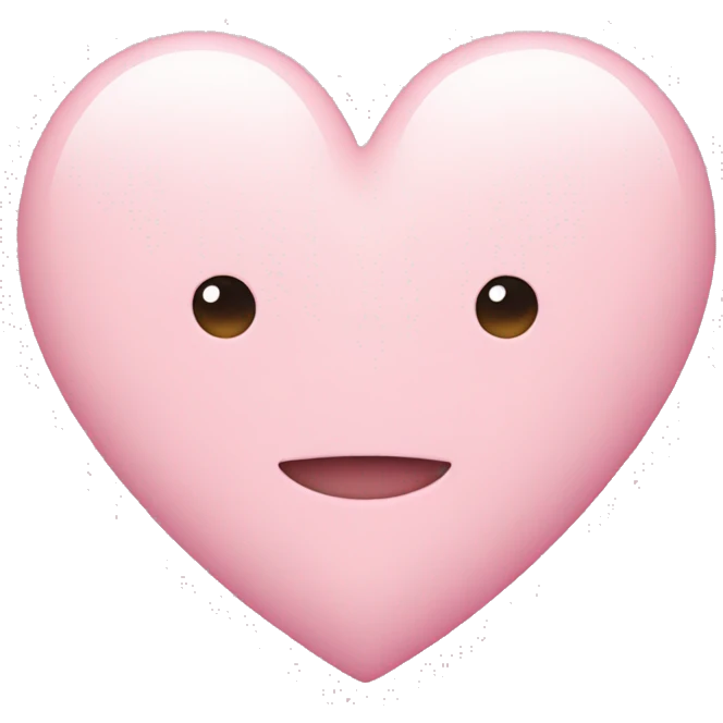 pastel pink heart emoji