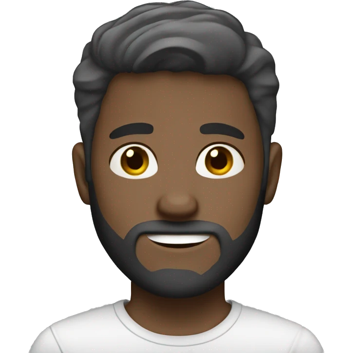 Brown hair white boy with beard emoji