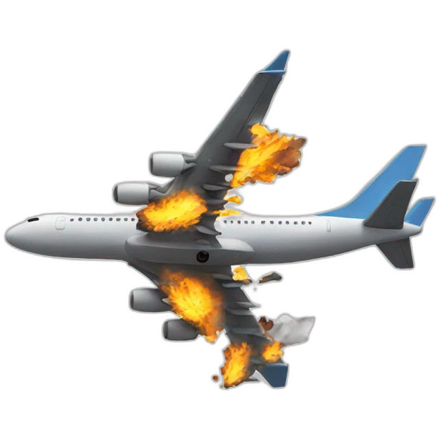air plane crashing emoji