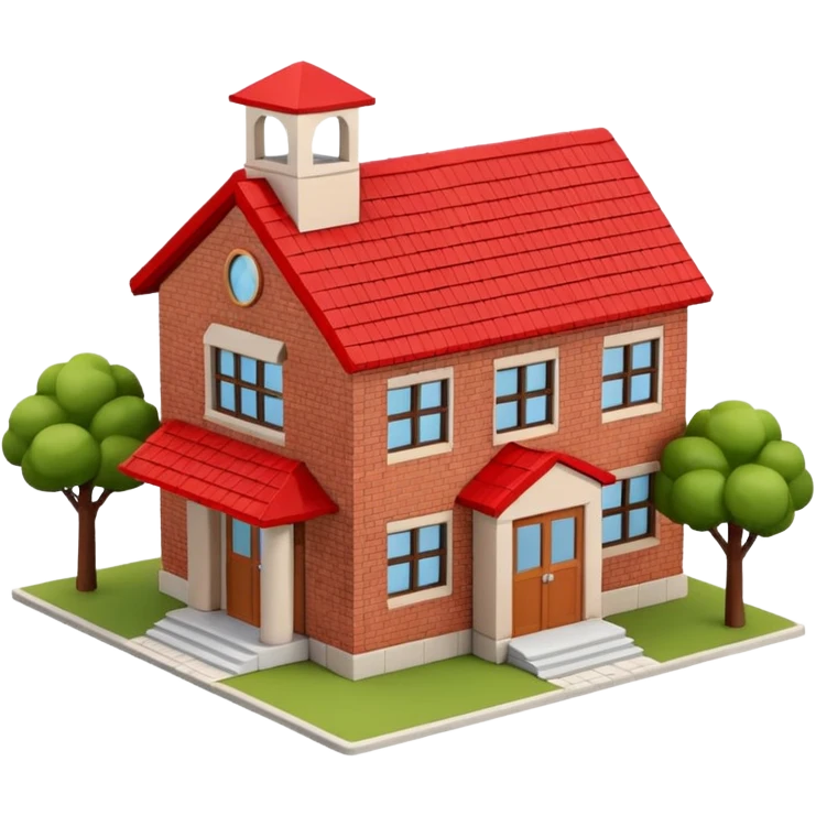 3d very small school emoji