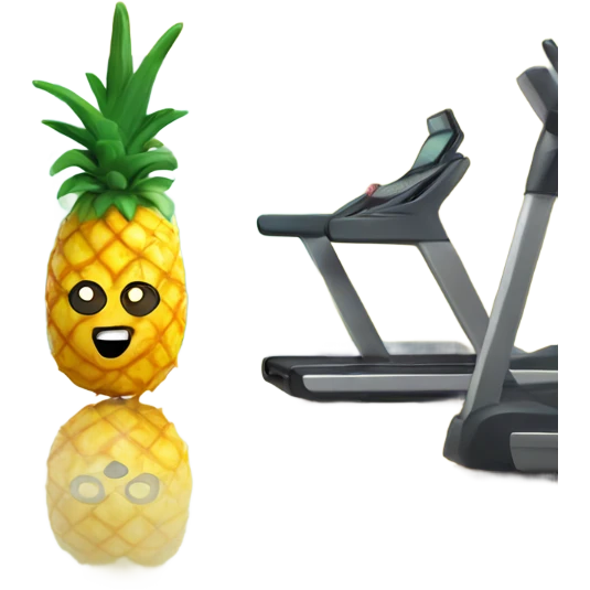 pineapple in the gym emoji