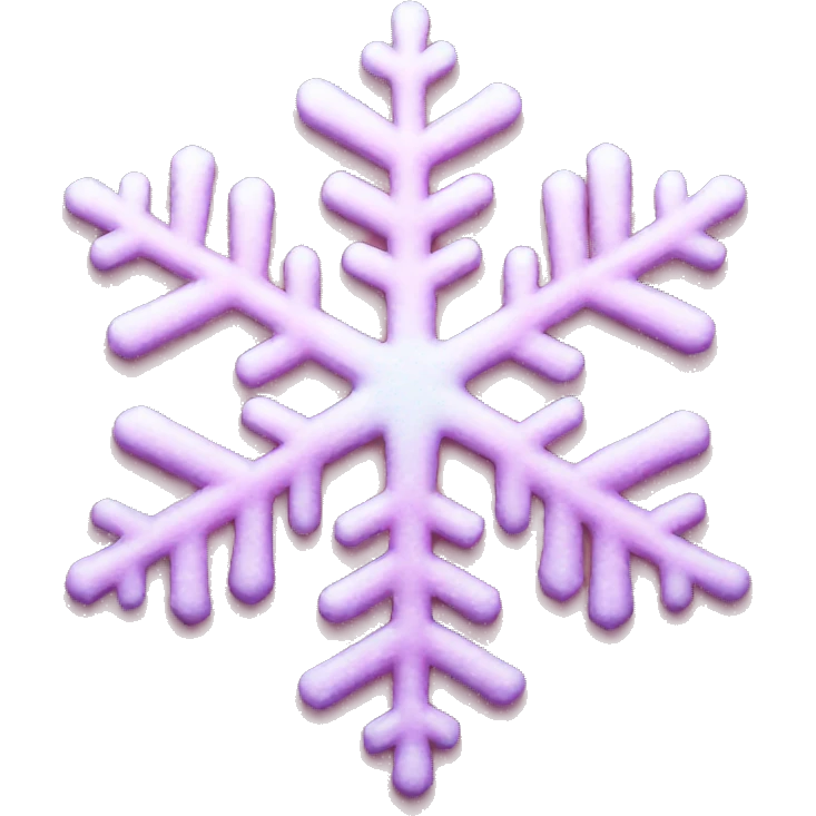 Pink snowflake emoji