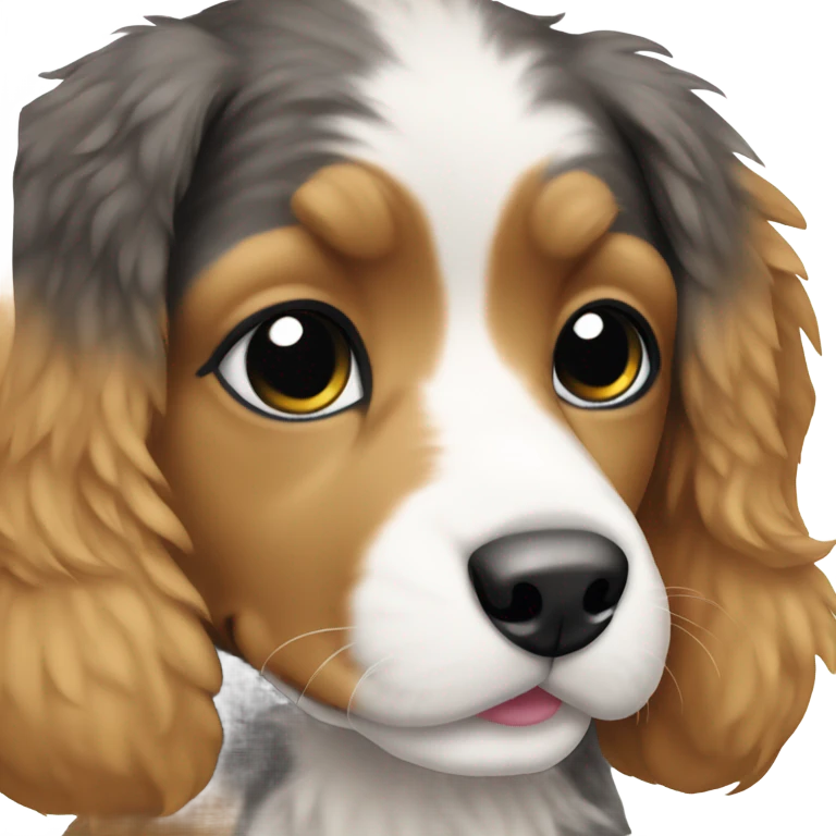 Multi colored puppy  emoji