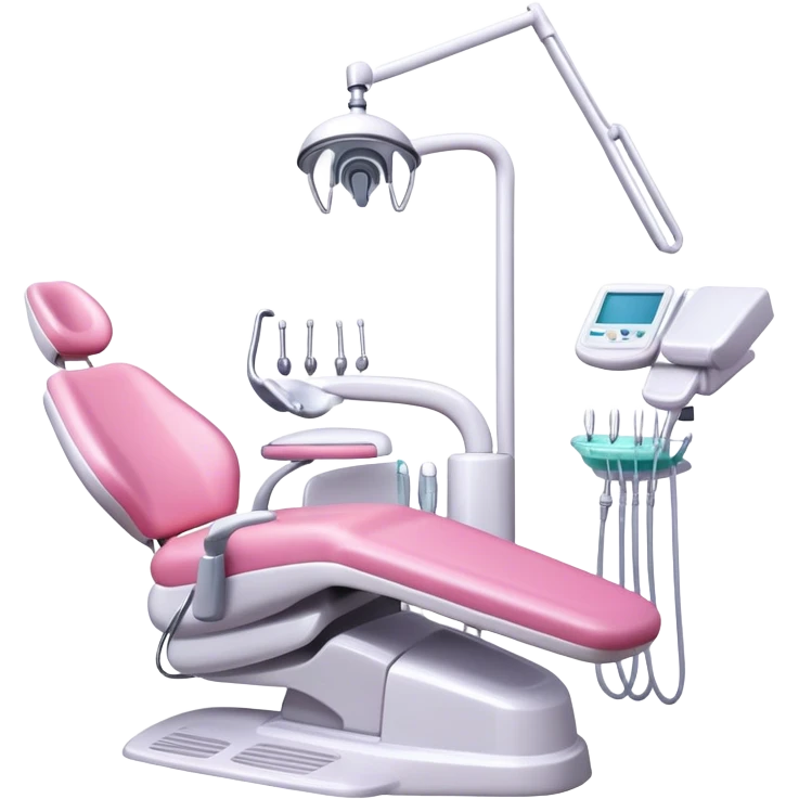 Pink dental chair emoji