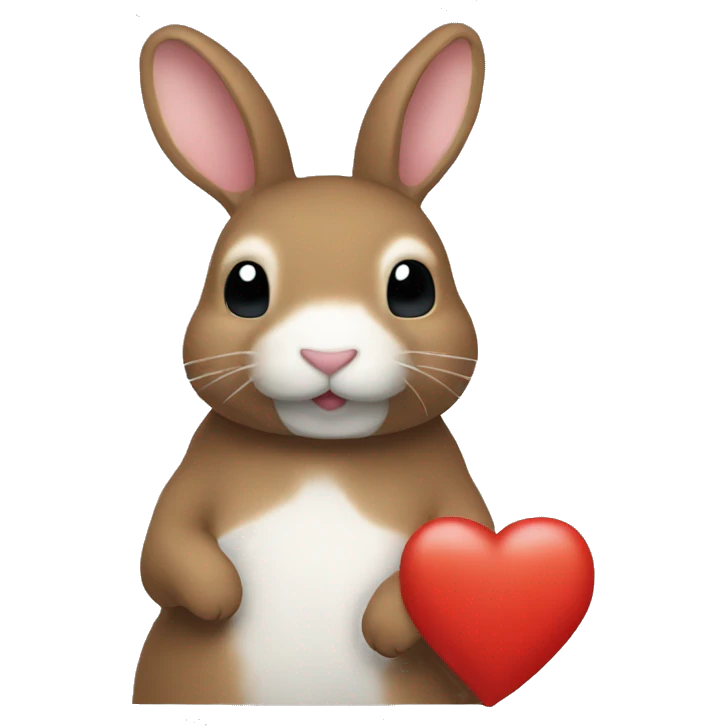 Conejo+amor emoji