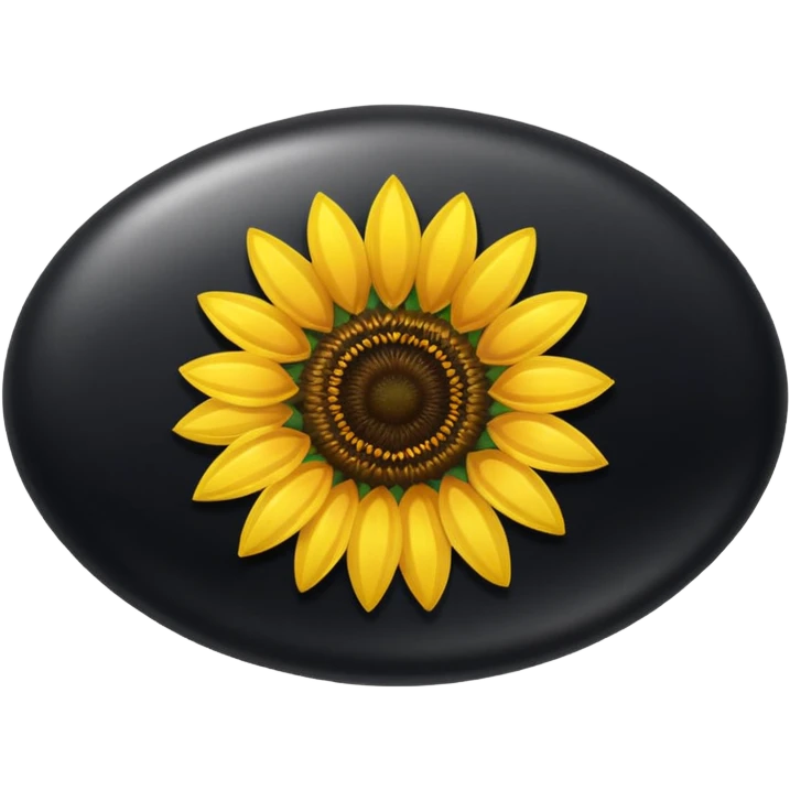 black sunflower seed emoji