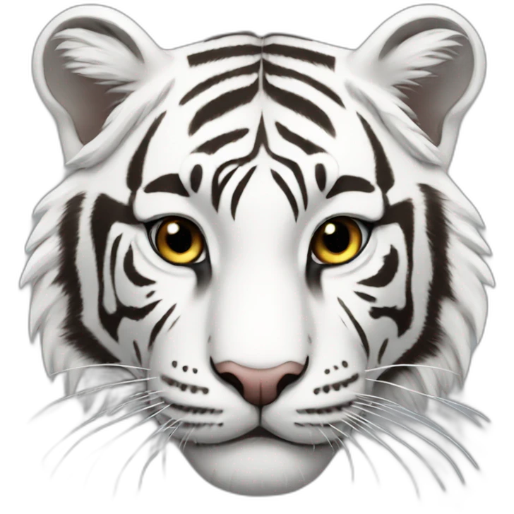 White tiger emoji