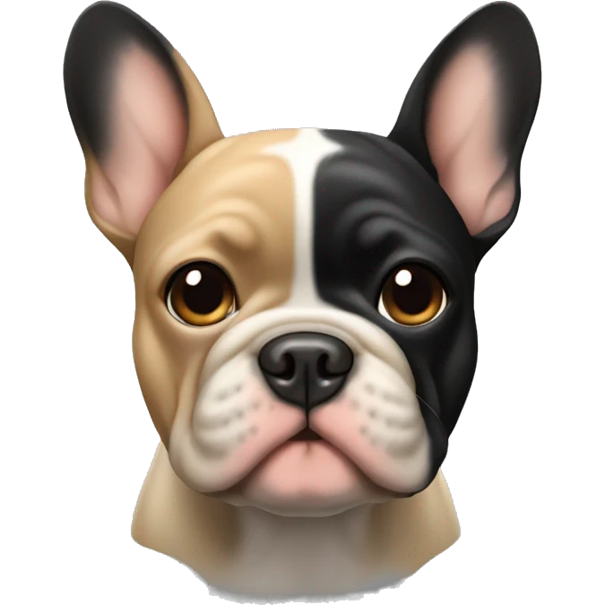 Black and Tan French bulldog emoji