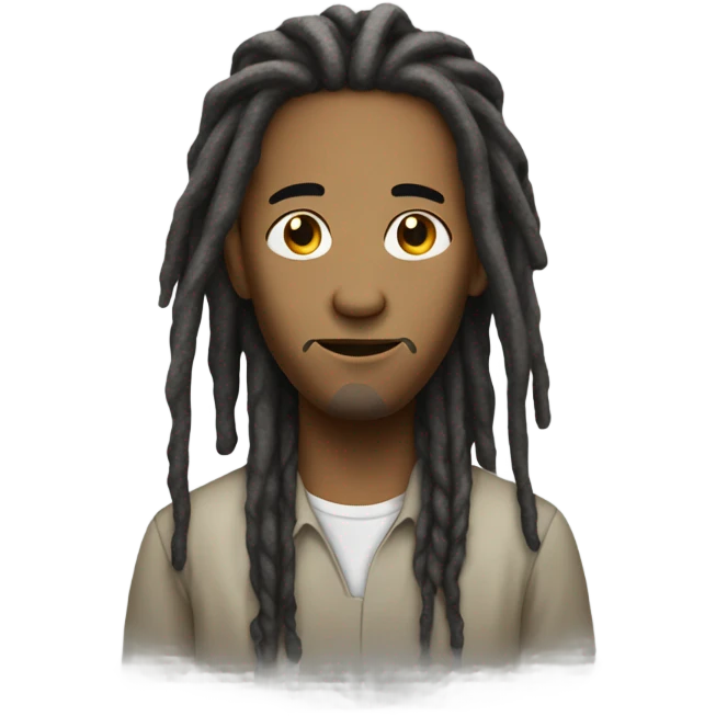 nonchalant dreadhead  emoji