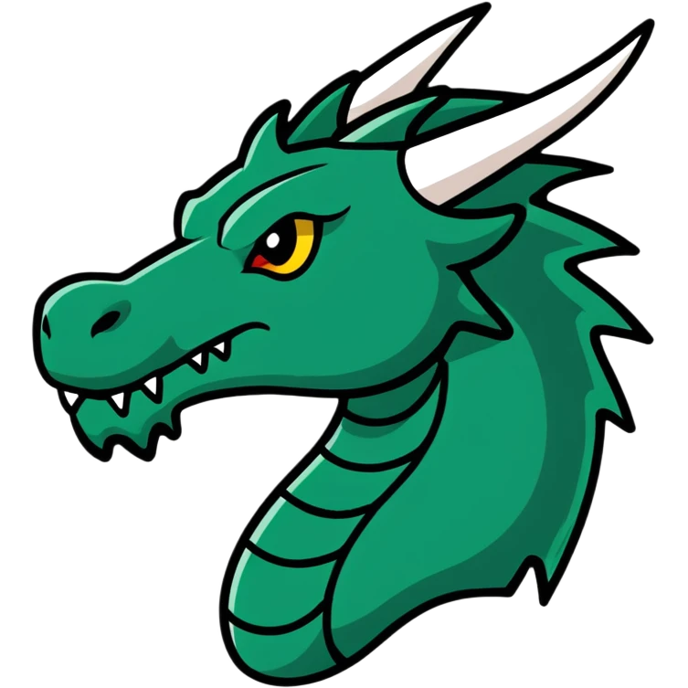 Minecraft black dragon head emoji