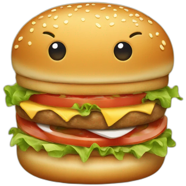 happy burger emoji