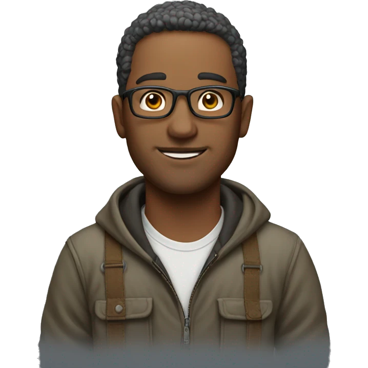 casual outdoor portrait of man emoji