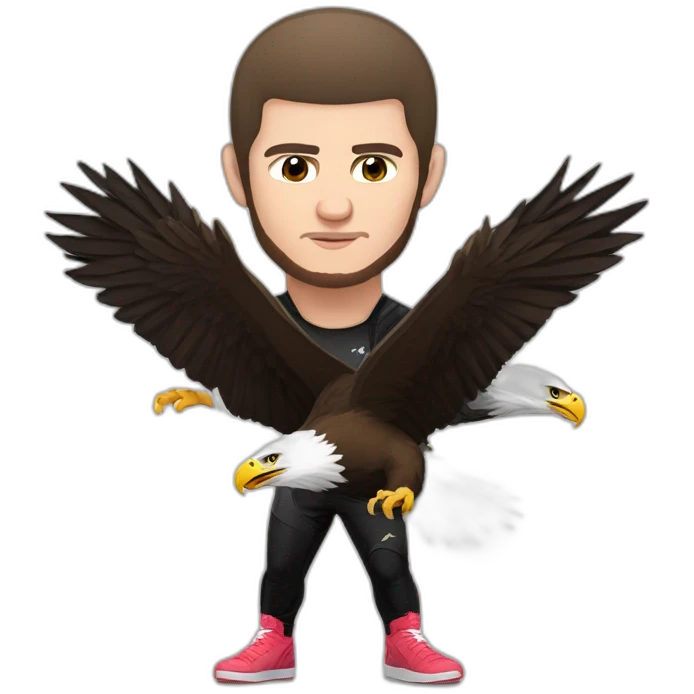 Khabib nurmagomedov with eagle emoji