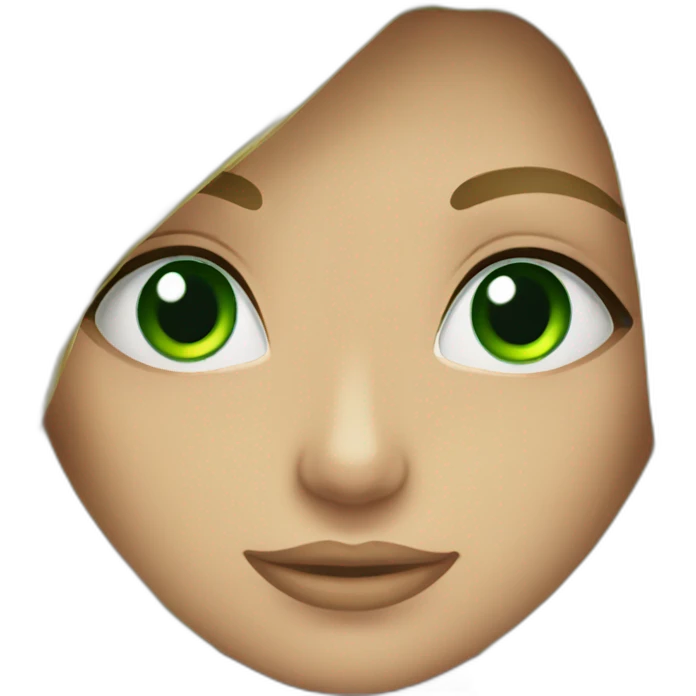 blond girl green eyes bikini emoji