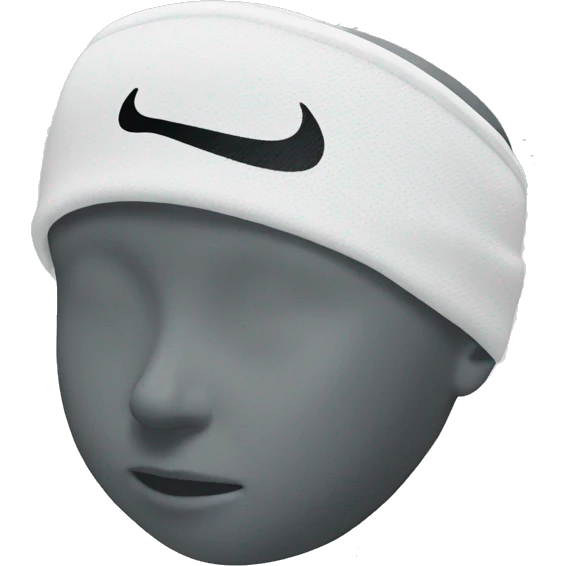 White Nike headband emoji