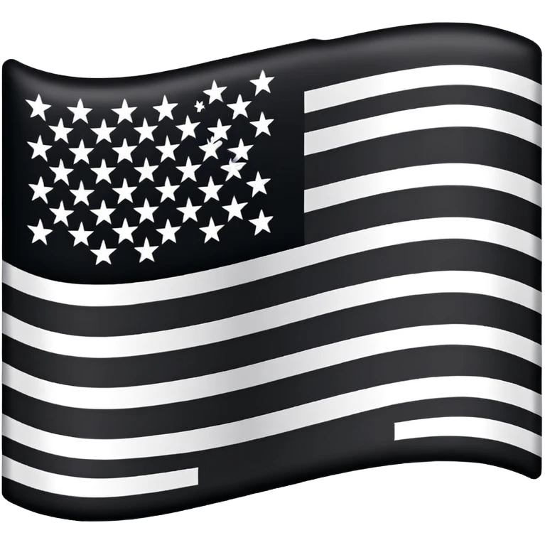 Black American flag emoji