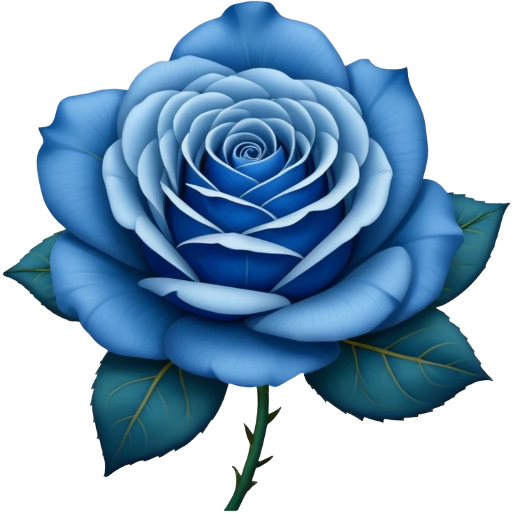 blue rose emoji