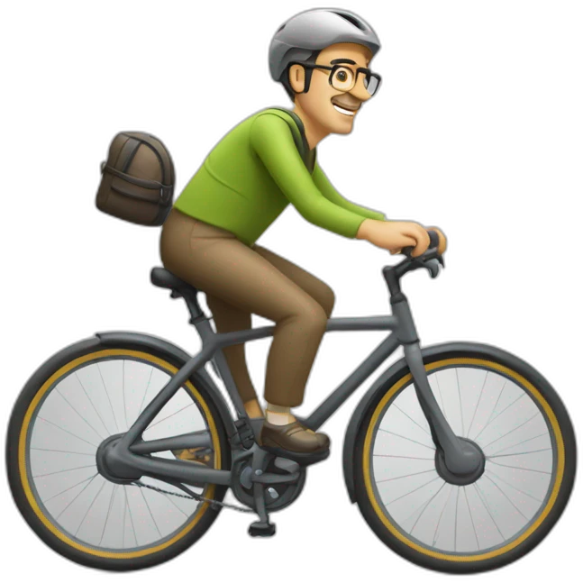 Monsieur qui fait du vélo emoji