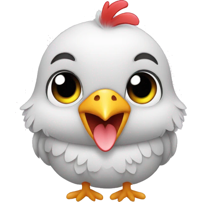animal/chick/cute/smile with heart emoji