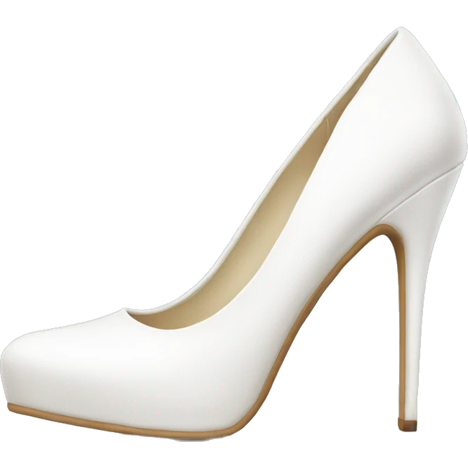 White high heels  emoji