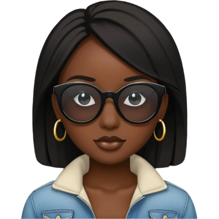 rihanah wear black sun glasses emoji