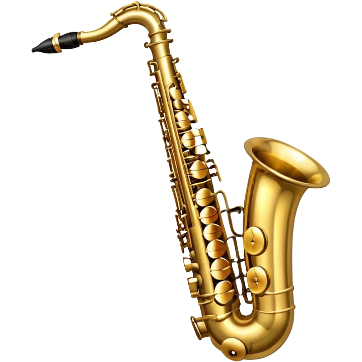 saxophone with a shining highlight emoji