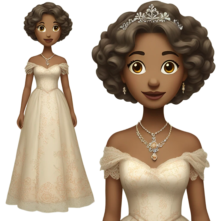 Shabby chic princess emoji