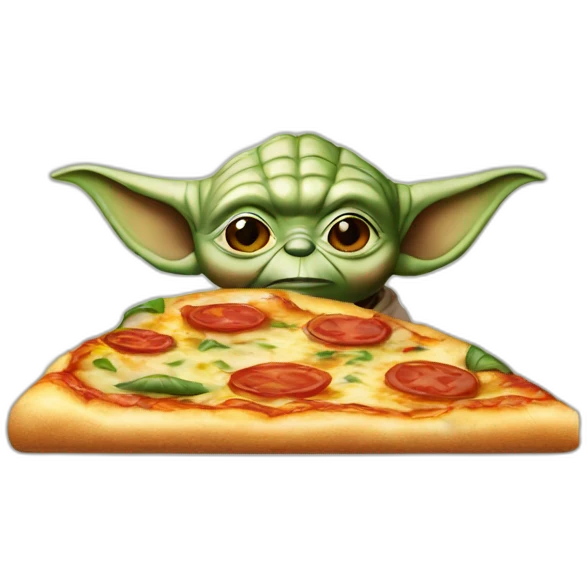 Yoda pizza emoji