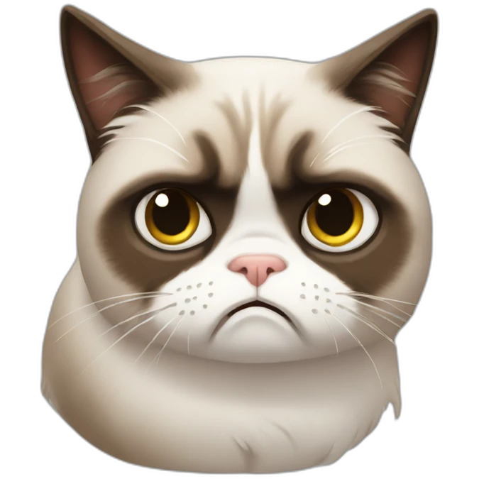 Grumpy cat emoji