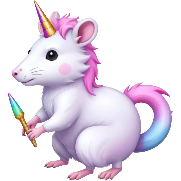 Rat unicorn hybrid emoji