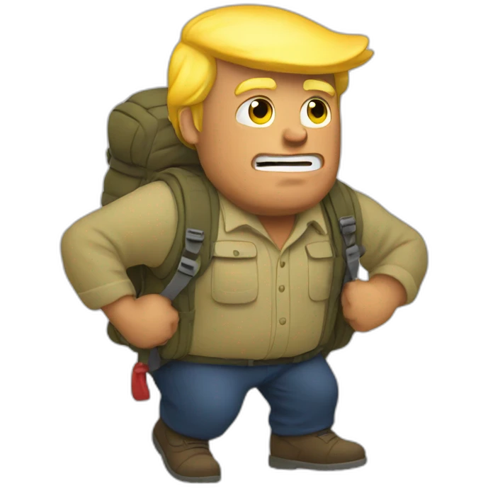 trump-hiking emoji