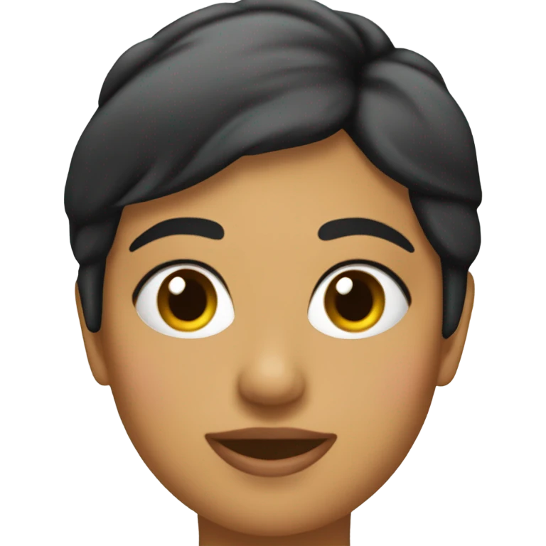 chica morena emoji