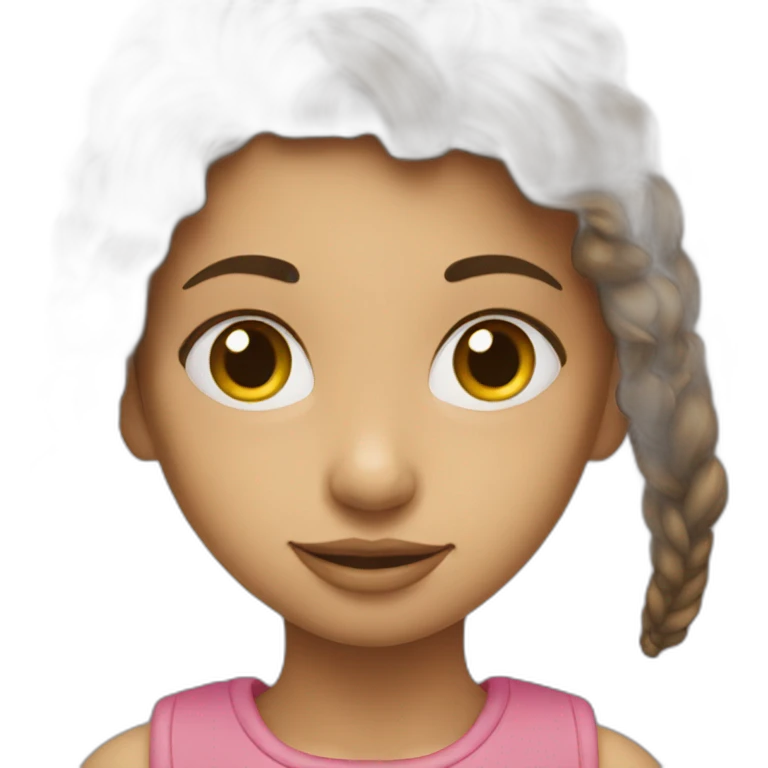 Girl with poster emoji