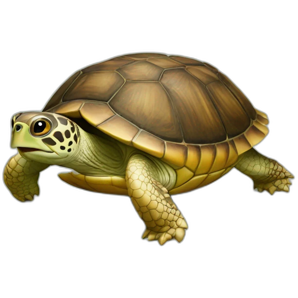 chat sur une tortue emoji