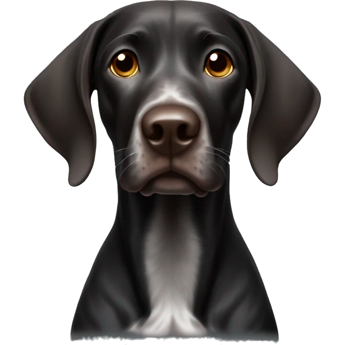 Black German Shorthaired Pointer emoji