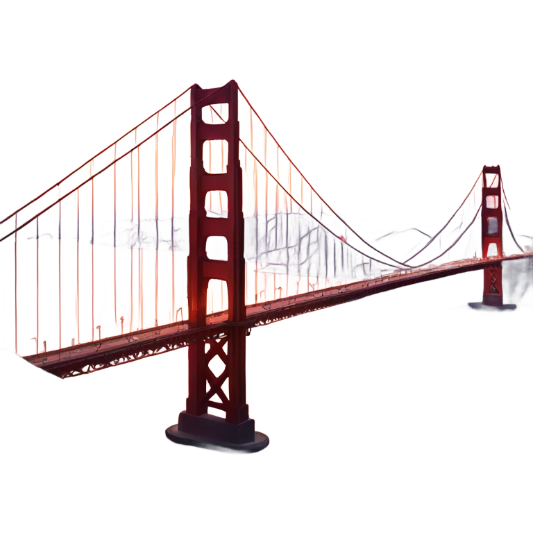 Sunrise over the Golden Gate Bridge emoji