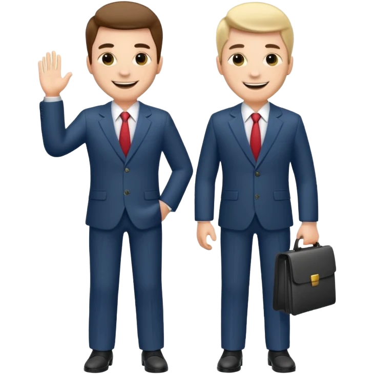 two mans talking full body emoji