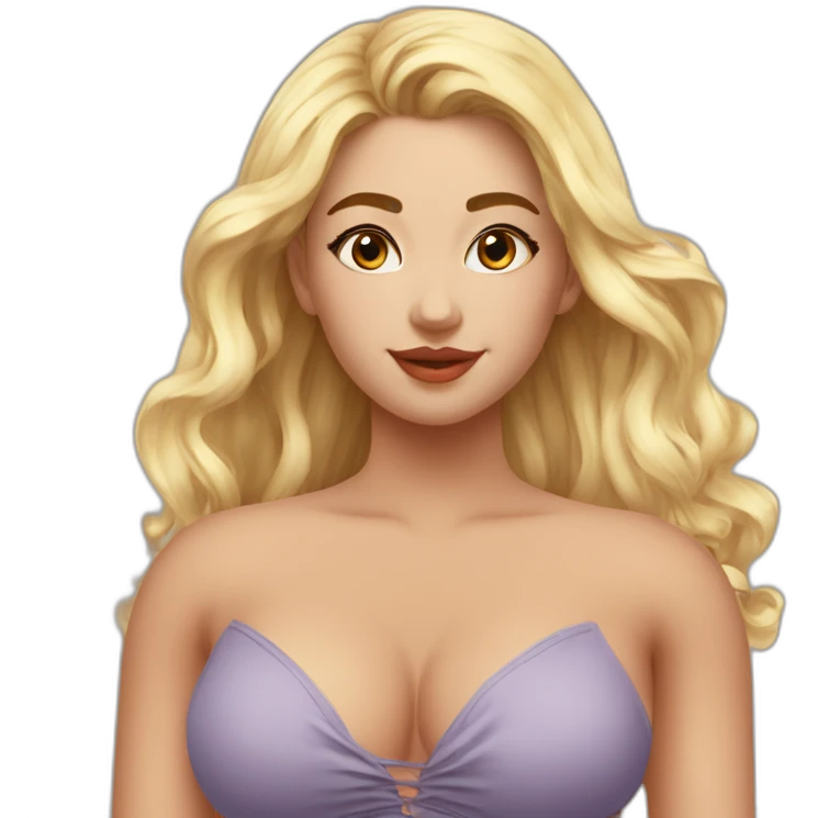 gorgeous voluptuous blonde 20 year old full body emoji